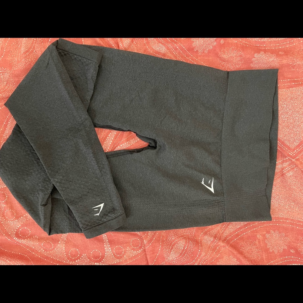 Gymshark vital seamless black leggings, size small, hardly worn